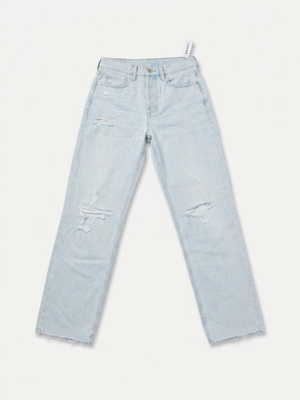 Old Navy High-Waisted Ripped Straight Leg Jeans